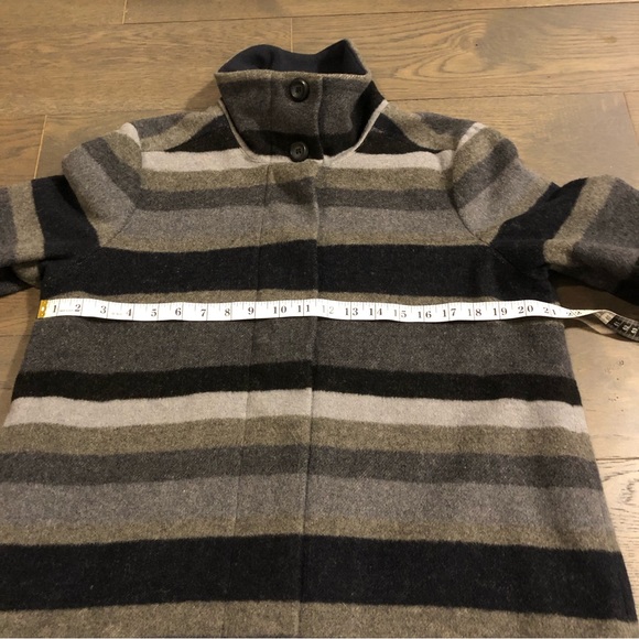 PrAna Women’s Wool Blend Lily Striped Jacket. Sz Medium Coal. Gently Worn - Picture 5 of 16